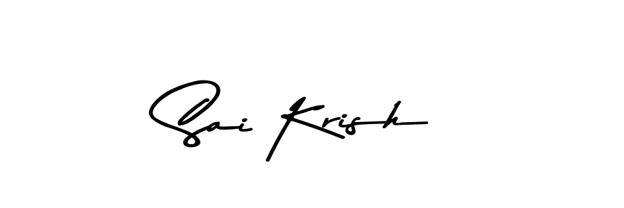 The best way (Asem Kandis PERSONAL USE) to make a short signature is to pick only two or three words in your name. The name Sai Krish include a total of six letters. For converting this name. Sai Krish signature style 9 images and pictures png