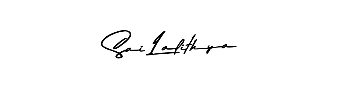 Use a signature maker to create a handwritten signature online. With this signature software, you can design (Asem Kandis PERSONAL USE) your own signature for name Sai Lalithya. Sai Lalithya signature style 9 images and pictures png