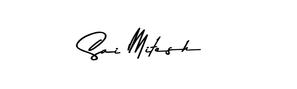 Use a signature maker to create a handwritten signature online. With this signature software, you can design (Asem Kandis PERSONAL USE) your own signature for name Sai Mitesh. Sai Mitesh signature style 9 images and pictures png