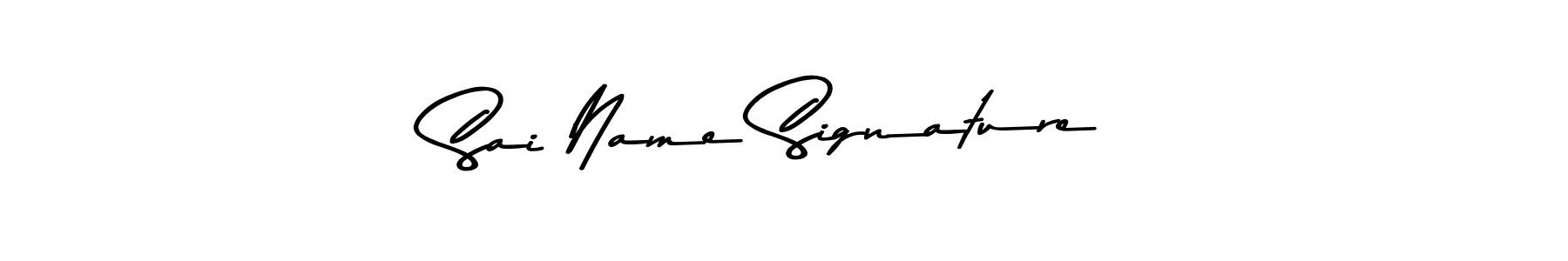 Design your own signature with our free online signature maker. With this signature software, you can create a handwritten (Asem Kandis PERSONAL USE) signature for name Sai Name Signature. Sai Name Signature signature style 9 images and pictures png