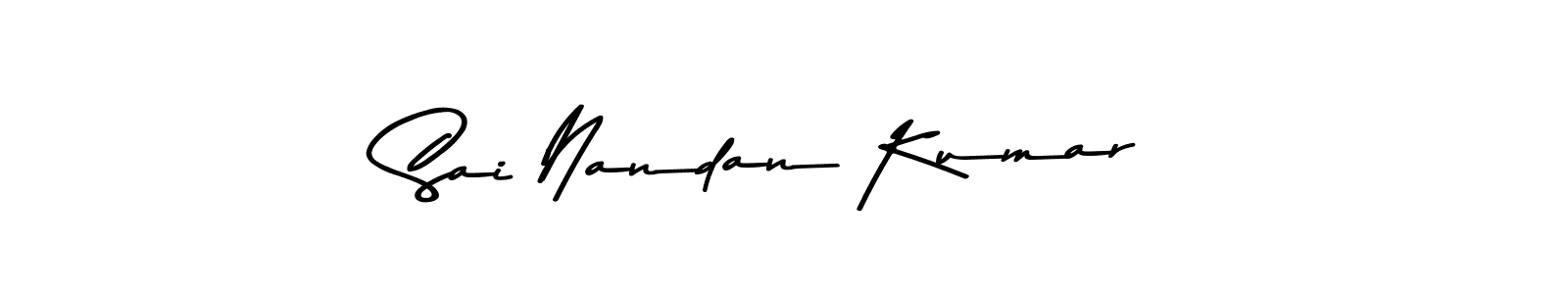 Sai Nandan Kumar stylish signature style. Best Handwritten Sign (Asem Kandis PERSONAL USE) for my name. Handwritten Signature Collection Ideas for my name Sai Nandan Kumar. Sai Nandan Kumar signature style 9 images and pictures png