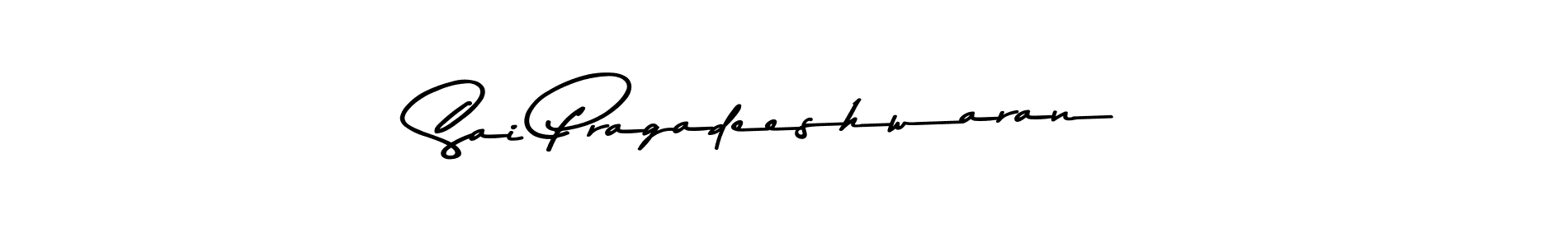 Design your own signature with our free online signature maker. With this signature software, you can create a handwritten (Asem Kandis PERSONAL USE) signature for name Sai Pragadeeshwaran. Sai Pragadeeshwaran signature style 9 images and pictures png