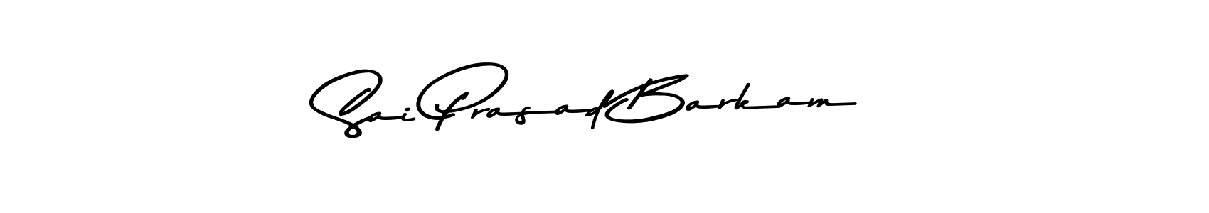 You should practise on your own different ways (Asem Kandis PERSONAL USE) to write your name (Sai Prasad Barkam) in signature. don't let someone else do it for you. Sai Prasad Barkam signature style 9 images and pictures png