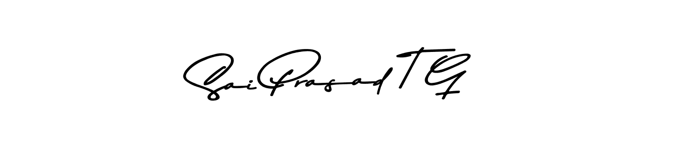 Design your own signature with our free online signature maker. With this signature software, you can create a handwritten (Asem Kandis PERSONAL USE) signature for name Sai Prasad T G. Sai Prasad T G signature style 9 images and pictures png