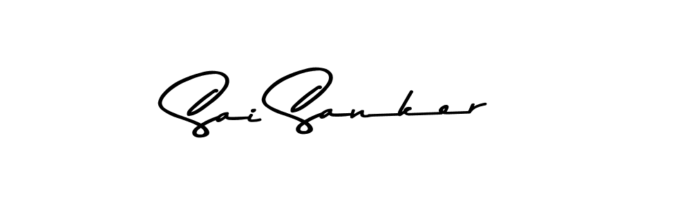Make a beautiful signature design for name Sai Sanker. With this signature (Asem Kandis PERSONAL USE) style, you can create a handwritten signature for free. Sai Sanker signature style 9 images and pictures png