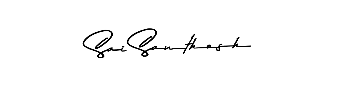 You should practise on your own different ways (Asem Kandis PERSONAL USE) to write your name (Sai Santhosh) in signature. don't let someone else do it for you. Sai Santhosh signature style 9 images and pictures png