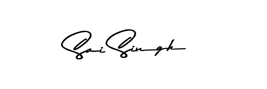 Create a beautiful signature design for name Sai Singh. With this signature (Asem Kandis PERSONAL USE) fonts, you can make a handwritten signature for free. Sai Singh signature style 9 images and pictures png