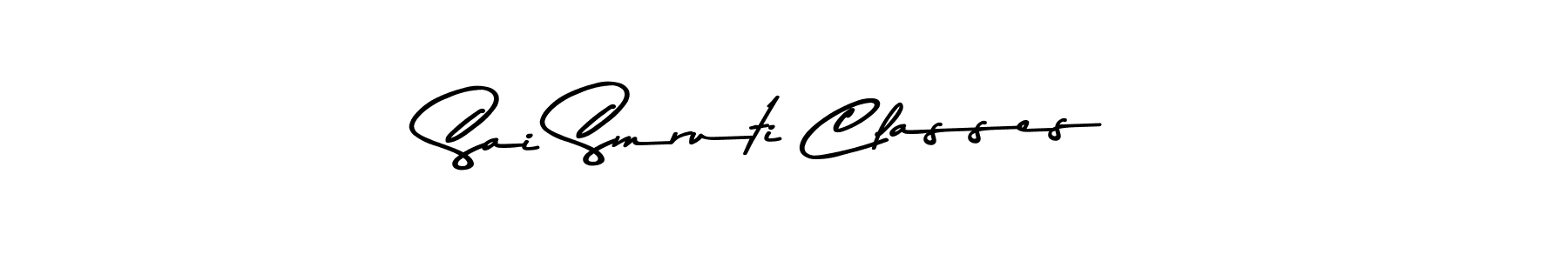You should practise on your own different ways (Asem Kandis PERSONAL USE) to write your name (Sai Smruti Classes) in signature. don't let someone else do it for you. Sai Smruti Classes signature style 9 images and pictures png