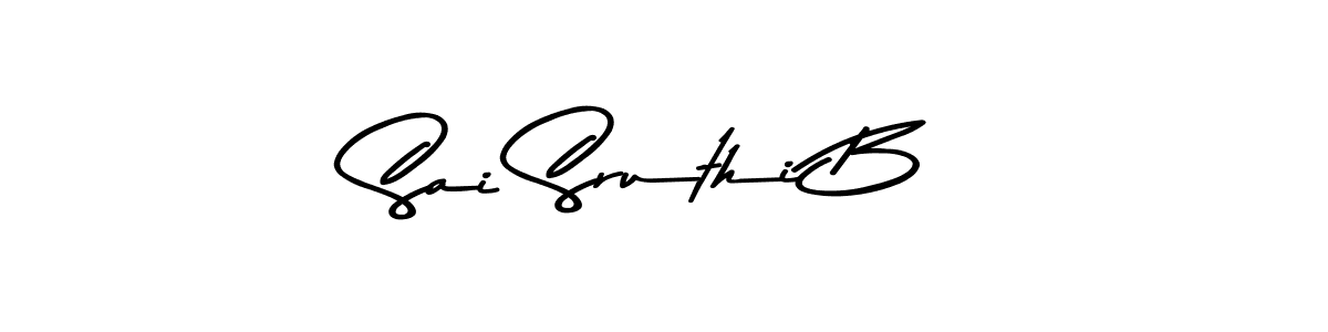 Make a beautiful signature design for name Sai Sruthi B. Use this online signature maker to create a handwritten signature for free. Sai Sruthi B signature style 9 images and pictures png