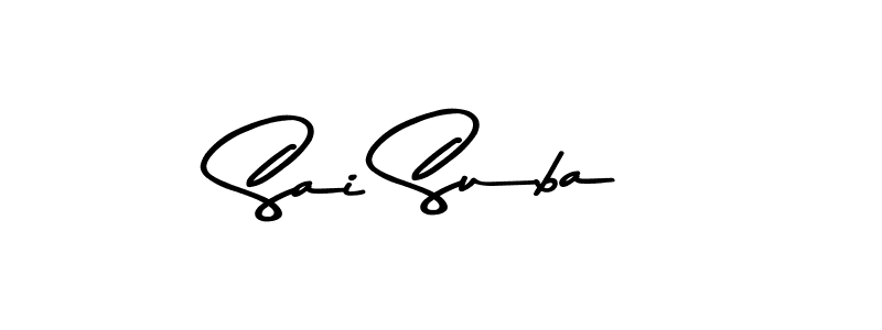 The best way (Asem Kandis PERSONAL USE) to make a short signature is to pick only two or three words in your name. The name Sai Suba include a total of six letters. For converting this name. Sai Suba signature style 9 images and pictures png