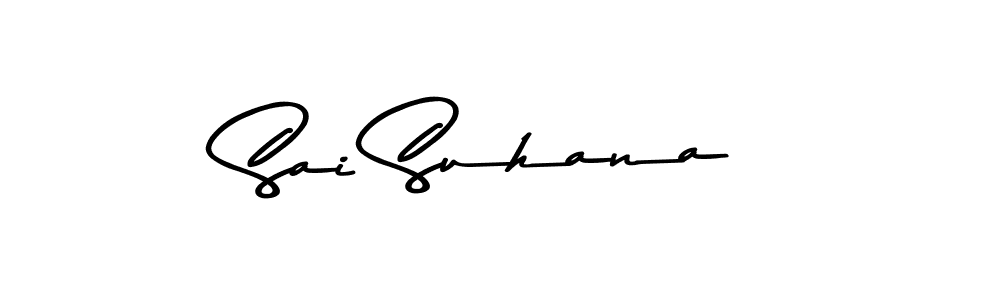 Create a beautiful signature design for name Sai Suhana. With this signature (Asem Kandis PERSONAL USE) fonts, you can make a handwritten signature for free. Sai Suhana signature style 9 images and pictures png