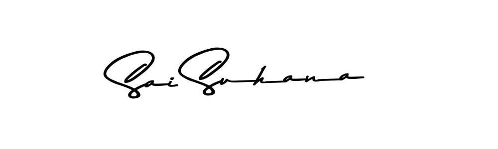 Create a beautiful signature design for name Sai Suhana. With this signature (Asem Kandis PERSONAL USE) fonts, you can make a handwritten signature for free. Sai Suhana signature style 9 images and pictures png