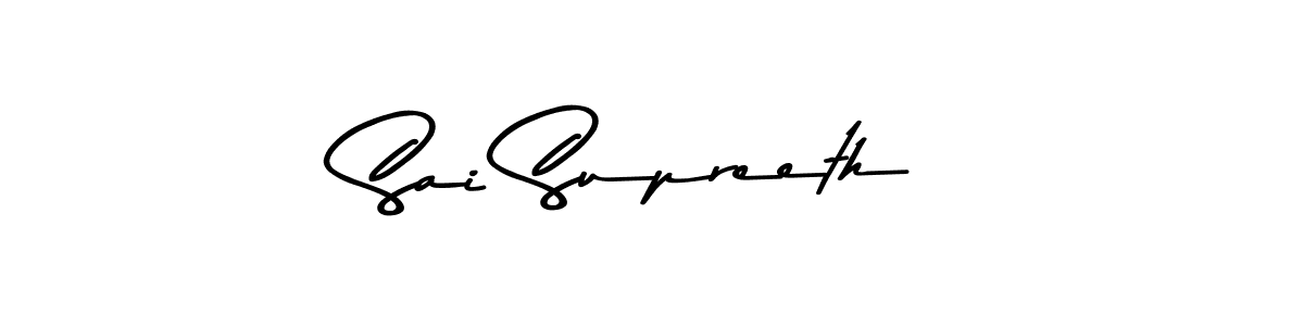 Also You can easily find your signature by using the search form. We will create Sai Supreeth name handwritten signature images for you free of cost using Asem Kandis PERSONAL USE sign style. Sai Supreeth signature style 9 images and pictures png