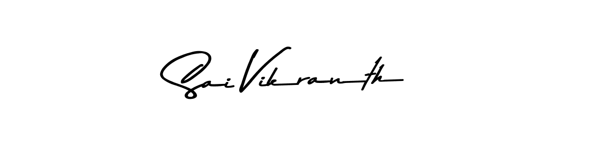 Design your own signature with our free online signature maker. With this signature software, you can create a handwritten (Asem Kandis PERSONAL USE) signature for name Sai Vikranth. Sai Vikranth signature style 9 images and pictures png