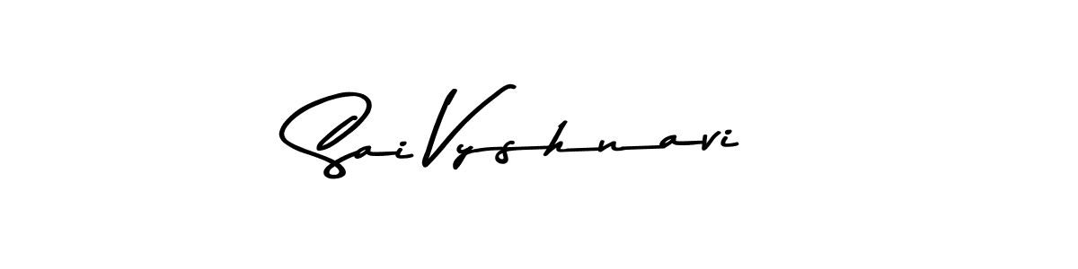 Create a beautiful signature design for name Sai Vyshnavi. With this signature (Asem Kandis PERSONAL USE) fonts, you can make a handwritten signature for free. Sai Vyshnavi signature style 9 images and pictures png