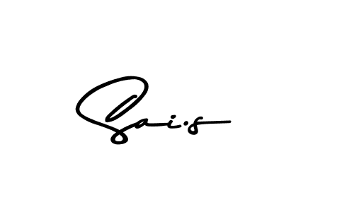 Sai.s stylish signature style. Best Handwritten Sign (Asem Kandis PERSONAL USE) for my name. Handwritten Signature Collection Ideas for my name Sai.s. Sai.s signature style 9 images and pictures png