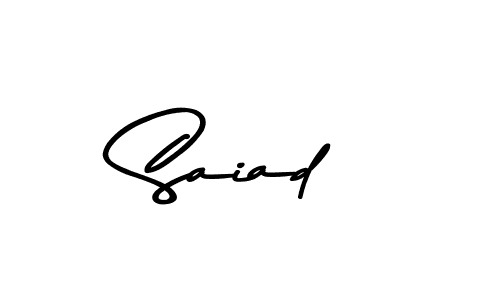 How to make Saiad signature? Asem Kandis PERSONAL USE is a professional autograph style. Create handwritten signature for Saiad name. Saiad signature style 9 images and pictures png