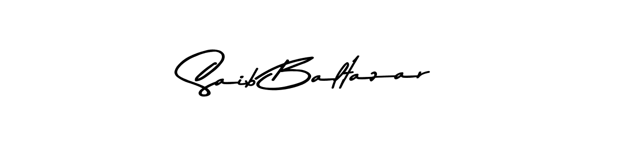 You should practise on your own different ways (Asem Kandis PERSONAL USE) to write your name (Saib Baltazar) in signature. don't let someone else do it for you. Saib Baltazar signature style 9 images and pictures png