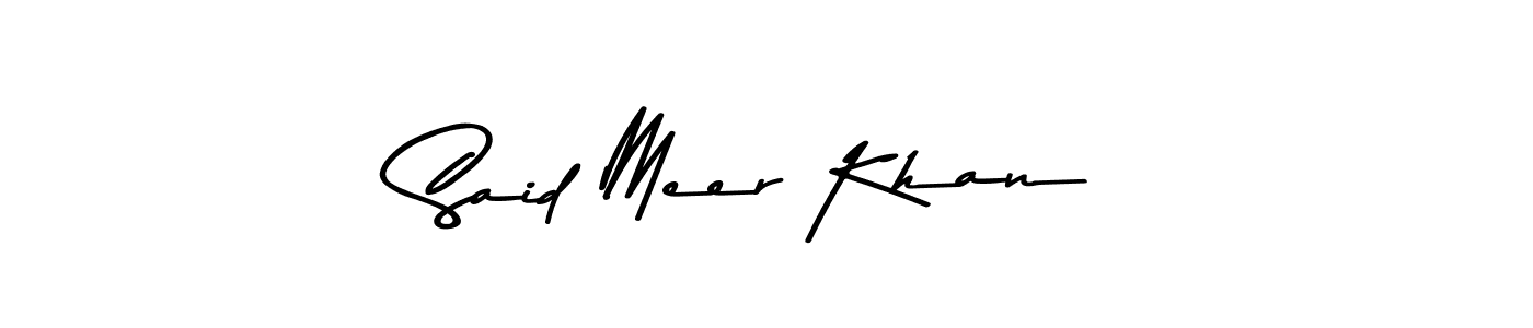 Design your own signature with our free online signature maker. With this signature software, you can create a handwritten (Asem Kandis PERSONAL USE) signature for name Said Meer Khan. Said Meer Khan signature style 9 images and pictures png