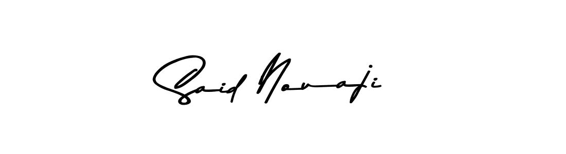 Design your own signature with our free online signature maker. With this signature software, you can create a handwritten (Asem Kandis PERSONAL USE) signature for name Said Nouaji. Said Nouaji signature style 9 images and pictures png