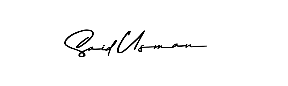Make a beautiful signature design for name Said Usman. Use this online signature maker to create a handwritten signature for free. Said Usman signature style 9 images and pictures png