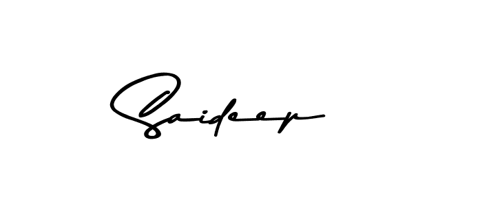 Use a signature maker to create a handwritten signature online. With this signature software, you can design (Asem Kandis PERSONAL USE) your own signature for name Saideep. Saideep signature style 9 images and pictures png