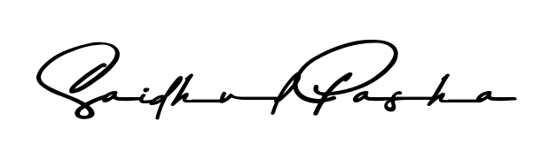 A timeless handwritten aesthetic for Saidhul Pasha. The Asem Kandis PERSONAL USE font gives your signature a handcrafted feel with natural curves. Saidhul Pasha signature style 9 images and pictures png