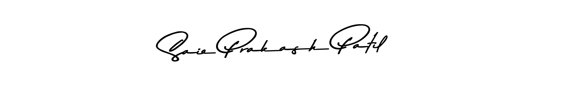 Design your own signature with our free online signature maker. With this signature software, you can create a handwritten (Asem Kandis PERSONAL USE) signature for name Saie Prakash Patil. Saie Prakash Patil signature style 9 images and pictures png