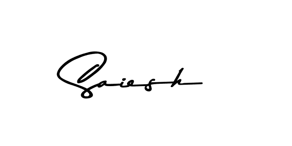 How to make Saiesh signature? Asem Kandis PERSONAL USE is a professional autograph style. Create handwritten signature for Saiesh name. Saiesh signature style 9 images and pictures png