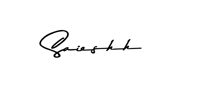 Create a beautiful signature design for name Saieshh. With this signature (Asem Kandis PERSONAL USE) fonts, you can make a handwritten signature for free. Saieshh signature style 9 images and pictures png