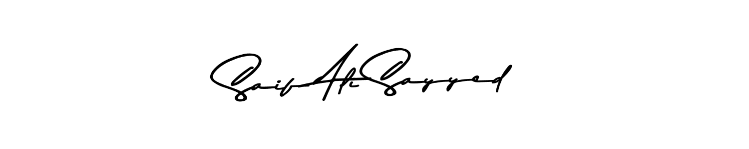 Saif Ali Sayyed stylish signature style. Best Handwritten Sign (Asem Kandis PERSONAL USE) for my name. Handwritten Signature Collection Ideas for my name Saif Ali Sayyed. Saif Ali Sayyed signature style 9 images and pictures png