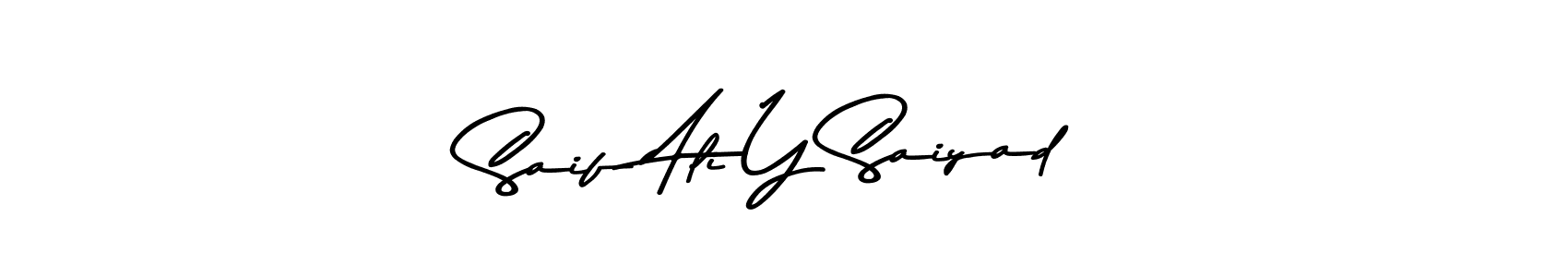 How to make Saif Ali Y Saiyad signature? Asem Kandis PERSONAL USE is a professional autograph style. Create handwritten signature for Saif Ali Y Saiyad name. Saif Ali Y Saiyad signature style 9 images and pictures png