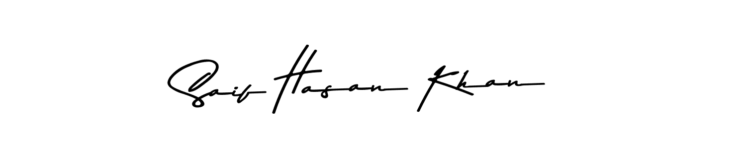 The best way (Asem Kandis PERSONAL USE) to make a short signature is to pick only two or three words in your name. The name Saif Hasan Khan include a total of six letters. For converting this name. Saif Hasan Khan signature style 9 images and pictures png