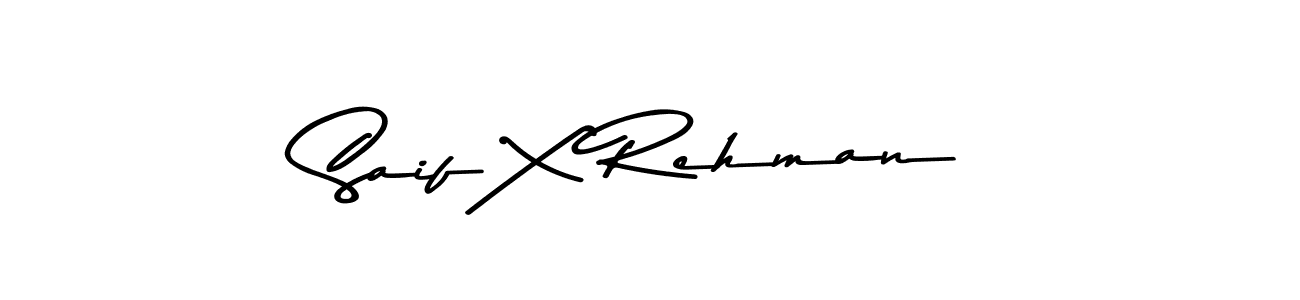 This is the best signature style for the Saif X Rehman name. Also you like these signature font (Asem Kandis PERSONAL USE). Mix name signature. Saif X Rehman signature style 9 images and pictures png