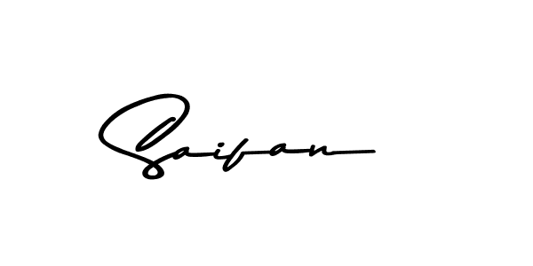 How to make Saifan name signature. Use Asem Kandis PERSONAL USE style for creating short signs online. This is the latest handwritten sign. Saifan signature style 9 images and pictures png