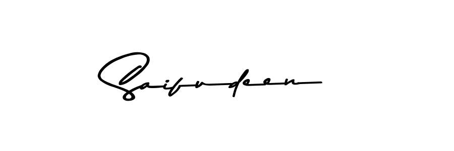 Use a signature maker to create a handwritten signature online. With this signature software, you can design (Asem Kandis PERSONAL USE) your own signature for name Saifudeen. Saifudeen signature style 9 images and pictures png