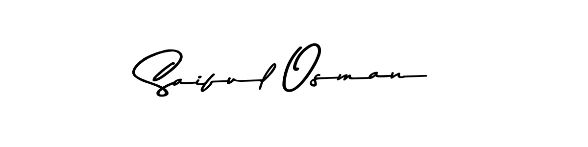 Create a beautiful signature design for name Saiful Osman. With this signature (Asem Kandis PERSONAL USE) fonts, you can make a handwritten signature for free. Saiful Osman signature style 9 images and pictures png