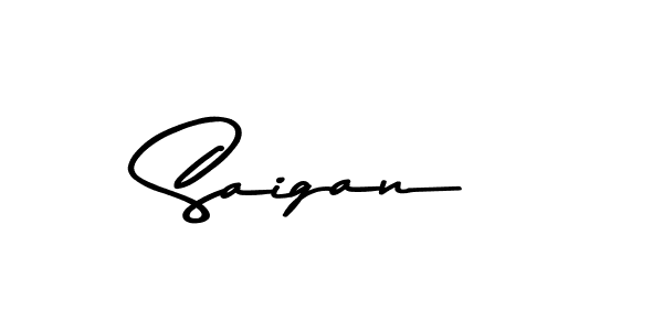 Use a signature maker to create a handwritten signature online. With this signature software, you can design (Asem Kandis PERSONAL USE) your own signature for name Saigan. Saigan signature style 9 images and pictures png