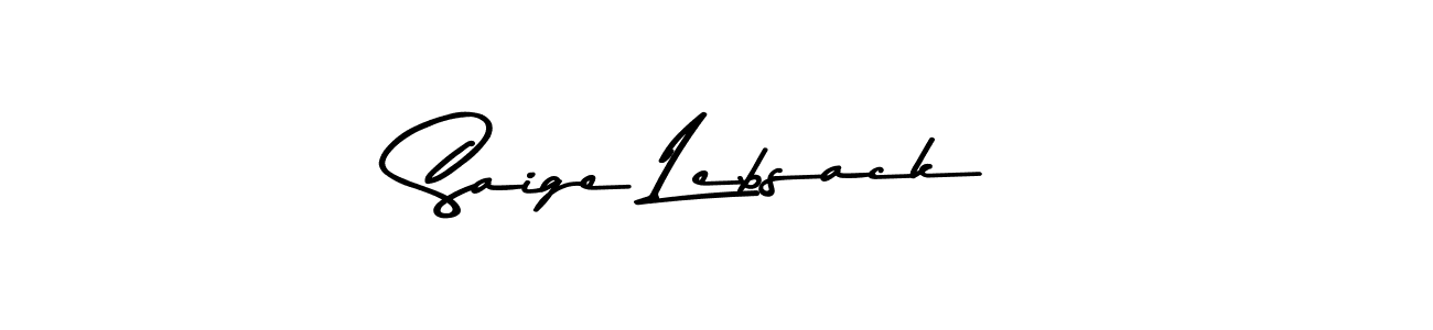 Design your own signature with our free online signature maker. With this signature software, you can create a handwritten (Asem Kandis PERSONAL USE) signature for name Saige Lebsack. Saige Lebsack signature style 9 images and pictures png