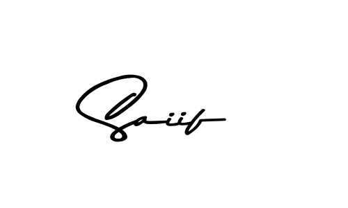 Use a signature maker to create a handwritten signature online. With this signature software, you can design (Asem Kandis PERSONAL USE) your own signature for name Saiif. Saiif signature style 9 images and pictures png