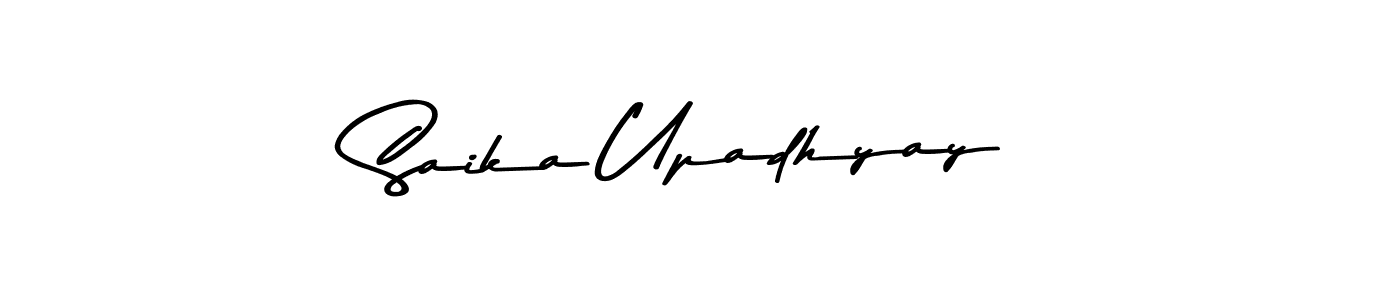 Make a beautiful signature design for name Saika Upadhyay. Use this online signature maker to create a handwritten signature for free. Saika Upadhyay signature style 9 images and pictures png