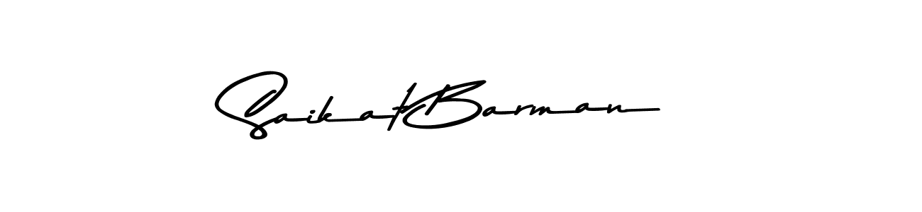 Design your own signature with our free online signature maker. With this signature software, you can create a handwritten (Asem Kandis PERSONAL USE) signature for name Saikat Barman. Saikat Barman signature style 9 images and pictures png