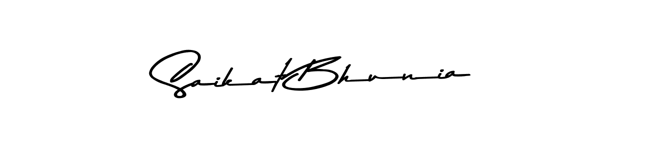 Here are the top 10 professional signature styles for the name Saikat Bhunia. These are the best autograph styles you can use for your name. Saikat Bhunia signature style 9 images and pictures png