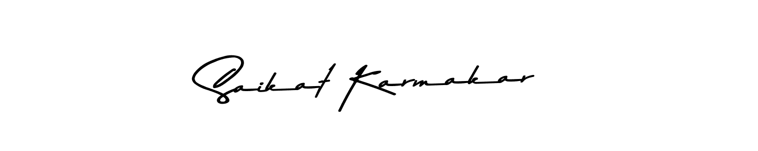 Use a signature maker to create a handwritten signature online. With this signature software, you can design (Asem Kandis PERSONAL USE) your own signature for name Saikat Karmakar. Saikat Karmakar signature style 9 images and pictures png