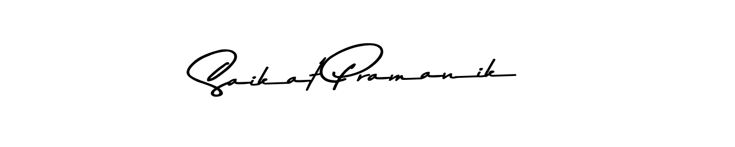 How to make Saikat Pramanik name signature. Use Asem Kandis PERSONAL USE style for creating short signs online. This is the latest handwritten sign. Saikat Pramanik signature style 9 images and pictures png