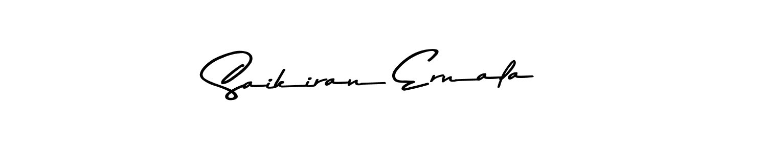 Asem Kandis PERSONAL USE is a professional signature style that is perfect for those who want to add a touch of class to their signature. It is also a great choice for those who want to make their signature more unique. Get Saikiran Ernala name to fancy signature for free. Saikiran Ernala signature style 9 images and pictures png