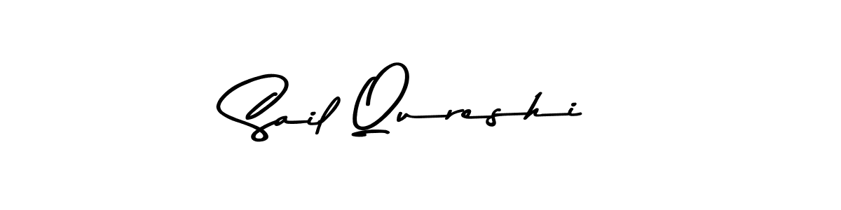 How to make Sail Qureshi name signature. Use Asem Kandis PERSONAL USE style for creating short signs online. This is the latest handwritten sign. Sail Qureshi signature style 9 images and pictures png