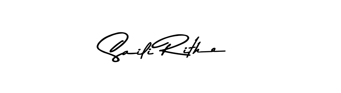 Design your own signature with our free online signature maker. With this signature software, you can create a handwritten (Asem Kandis PERSONAL USE) signature for name Saili Rithe. Saili Rithe signature style 9 images and pictures png