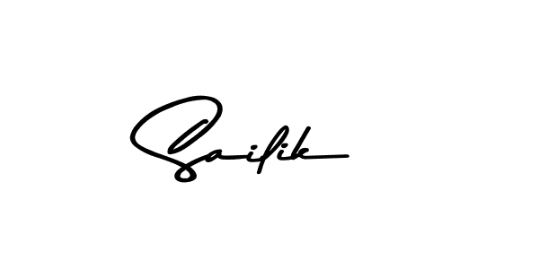 Make a beautiful signature design for name Sailik. With this signature (Asem Kandis PERSONAL USE) style, you can create a handwritten signature for free. Sailik signature style 9 images and pictures png