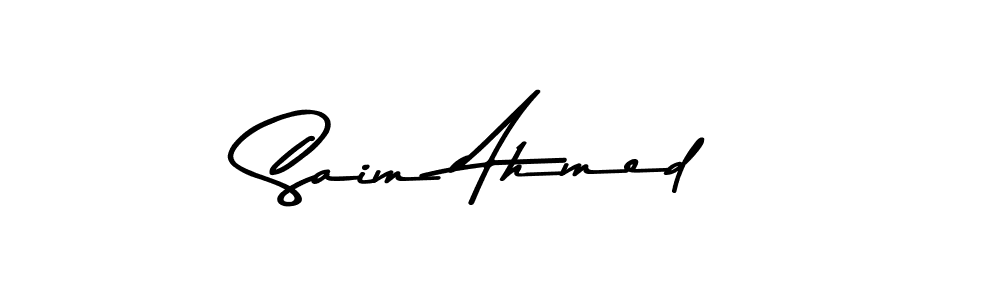 Check out images of Autograph of Saim Ahmed name. Actor Saim Ahmed Signature Style. Asem Kandis PERSONAL USE is a professional sign style online. Saim Ahmed signature style 9 images and pictures png